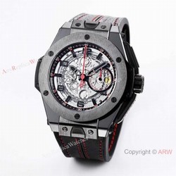 (HBBV6) Copy Hublot Big Bang Ferrari Ceramic Chronograph Watch  Swiss Grade