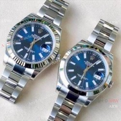 Rolex Datejust II Replica Watch 41mm / Stainless Steel Bright blue Dial