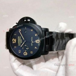 Solid Black Luminor GMT Panerai Bracelet  PAM 438