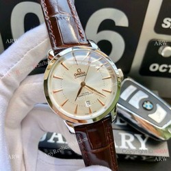 Fake Omega Seamaster Co-Axial SS Silver dial watches Automatic Movement