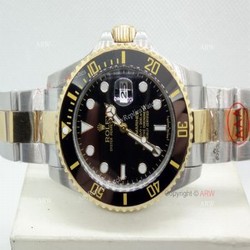 High Quality Replica 41mm Rolex Submariner Watches Two Tone Black Ceramic Men