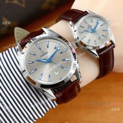 Copy Omega Seamaster Aqua Terra Co-Axial Lovers Watch  Swiss Quality