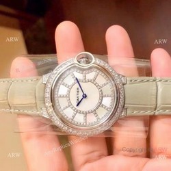 AAA Quality Cartier Ballon Bleu de 36mm Watch Diamond Case
