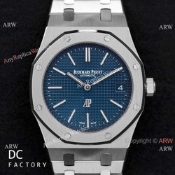 Replica Audemars Piguet Royal Oak Jumbo Extra Thin 39MM Watch Stainless Steel Blue Face