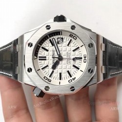 BF Replica Audemars Piguet Divers Swiss 3120 Watches Stainless Steel White Face