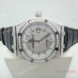 2019 Replica Audemars Piguet Royal Oak 44MM Watch SS Diamond Dial