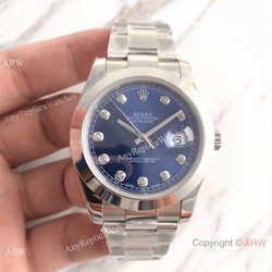 UPGRADED Rolex Datejust II Blue Dial Stainless Steel Oyster Watch BP Factory Rolex