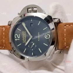 2019 New Panerai PAM 904 Luminor Due Watch Gray Rhodium Dial