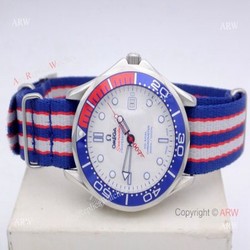 High Quality Replica Omega Watches  Omega Commanders 007 James Bond Watch  Nylon Strap