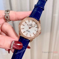 Omega DeVille Co-Axial Cscapement 34mm Watches Rose Gold Case