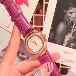 Best Quality Patek Philippe Nautilus Womens Rose Gold Diamond Watch