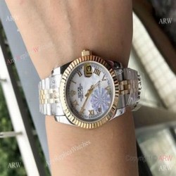 Best Quality Rolex Datejust Gold White Face 31mm Watches  Rolex 16233 Fake