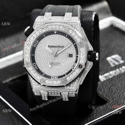 Copy Audemars Piguet Royal Oak Offshore Diver Diamond Watch  Stainless Steel