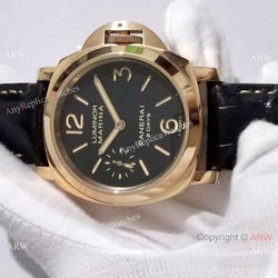 Copy Panerai Luminor Marina 8 Days Rose Gold Black Dial Watch PAM 511