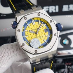 Audemars Royal Oak Offshore Diver Automatic Watches Yellow Dial