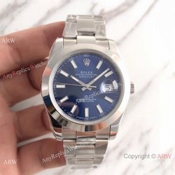 NEW UPGRADED Rolex Datejust II Oyster Band SS Blue Dial Watch