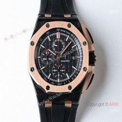 JF AUDEMARS PIGUET 26400 CAL.3126 44MM ROSE GOLD CASE WATCH