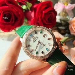 Omega ladymatic Diamond Watches  New Replica Omega Watch White Face Rose Gold