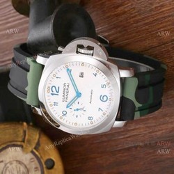 Newest Replica Panerai Luminor PAM 01499 Watch SS Camouflage Bracelet
