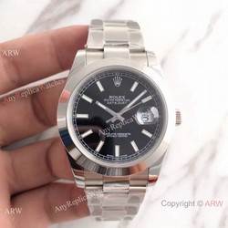NEW UPGRADED Rolex Datejust 2 Oyster SS Stick Markers Watch Replica