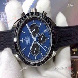Best Replica Omega Speedmaster Racing Watches SS Blue Dial