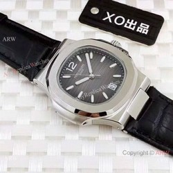 Copy Patek Philippe Automatic Nautilus Wristwatch  SS Gray Dial