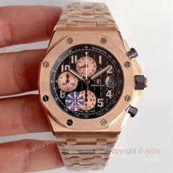 JF Factory Replica Audemars Piguet Royal Oak Offshore Rose Gold 26470OR Chronograph Watch 42mm