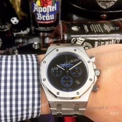 Copy Audemars Piguet Royal Oak Stainless Steel Blue Sub-dials Watch New Style