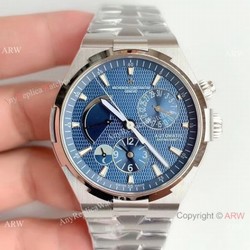 Swiss Grade 1 Vacheron Constantin Overseas TWF 1222-SC Watch Stainless Steel Blue Face
