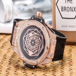 2019 Replica Hublot Big Bang Sang Bleu Iced Out Rose Gold Watches