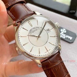 Clone Patek Philippe Calatrava 41mm Wristwatch SS White Face
