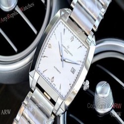 Copy Vacheron Constantin Malte Stainless Steel White Face Watch 40mm