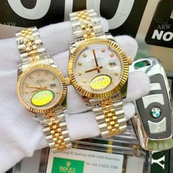 Asia 8215 Rolex Datejust II Jubilee Bracelet 2-Tone White MOP Dial Watch