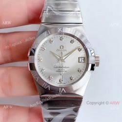Super Clone Omega Constellation Stainless Steel Silver Dial 8500 Watch VSF 1:1 Best Edition
