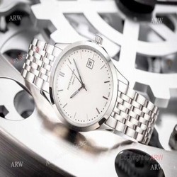 Fake Patek Philippe Calatrava White Dial Stainless Steel Watches 42mm