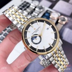 Vacheron Constantin Geneve Moonphase Watches 40mm Two Tone