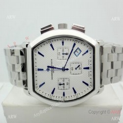 Vacheron Constantin Copy Watch Stainless steel Chronograph Blue Stick