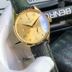 Patek Philippe Calatrava Replica Watches Gold Case 42mm