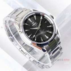 (VS)Best Swiss Omega Seamaster Aqua Terra Copy watch Stainless Steel Gray Dial