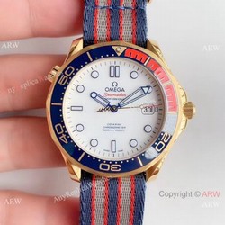 OM Factory Omega Commanders 007 James Bond Watch Replica Yellow Gold