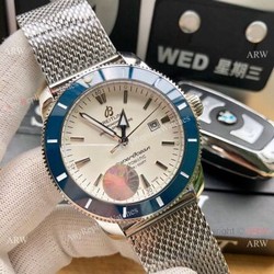 New replica Breitling Superocean Heritage Automatic Watches Blue Bezel White Dial 42mm