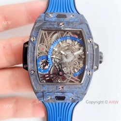 Swiss Replica Hublot Spirit of Big Bang Tourbillon Carbon  Blue Watch  2019 New