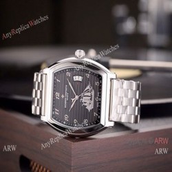High Quality Vacheron Constantin Malte Stainless Steel Black Dial Watch
