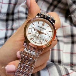 Replica Burberry Chronograph Two Tone Rose Gold Watch  Swiss Quality