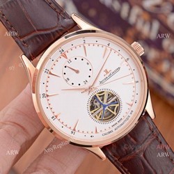 High Quality Jaeger LeCoultre Master Grande Tradition A Tourbillon Watch Rose Gold 41mm