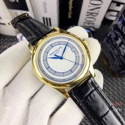 AAA Replica Patek Philippe Calatrava Watches  Gold Case White Dial