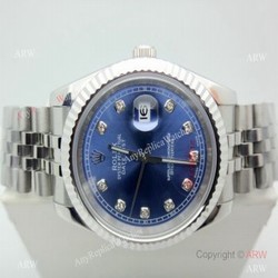New Copy Oyster Perpetual Rolex Datejust Jubilee Stainless Steel Jubilee Blue Dial 40mm