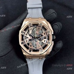 New Copy Audemars Piguet Royal Oak Offshore Limited Edition Watch Rose Gold Grey Face
