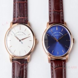 Swiss Copy A.Lange  Sohne Saxonia Thin Rose Gold watch 9015 Movement