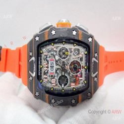 2019 Richard Mille Mclaren RM 11-03 Replica Watch Carbon Case Orange Strap